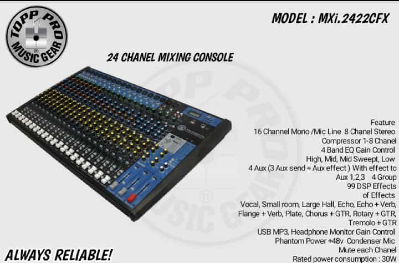 24 Channel Mixing Console