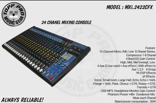 24 Channel Mixing Console