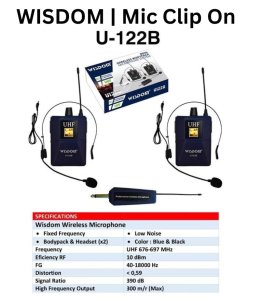 Wisdom Mic Clip On U-122B Sigma Plus 5